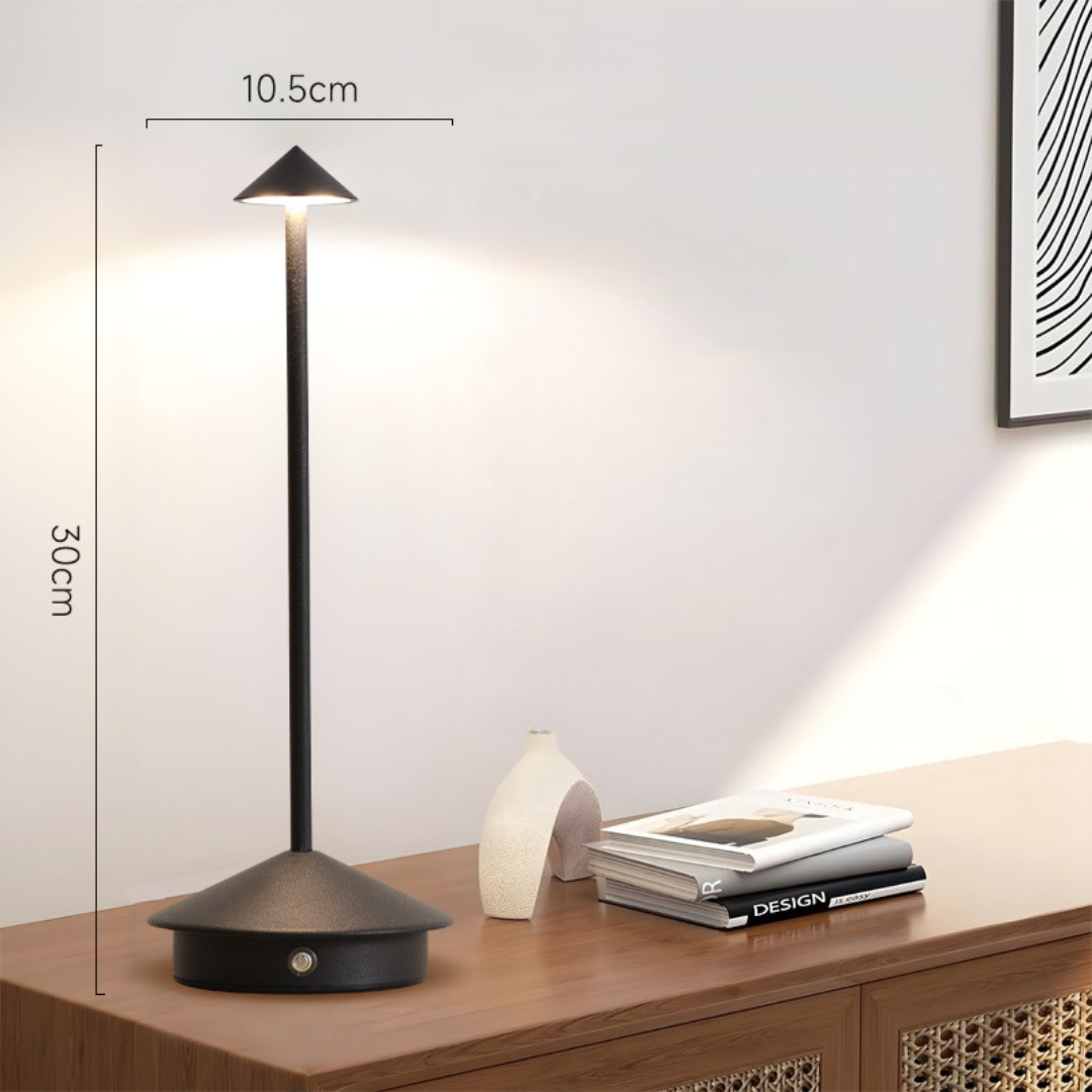 Bordlampe | Trådløs frihed | Touch-dæmper, USB-opladning