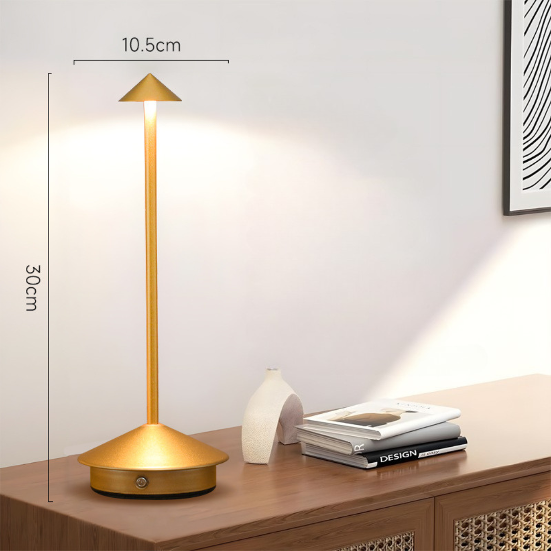Bordlampe | Trådløs frihed | Touch-dæmper, USB-opladning