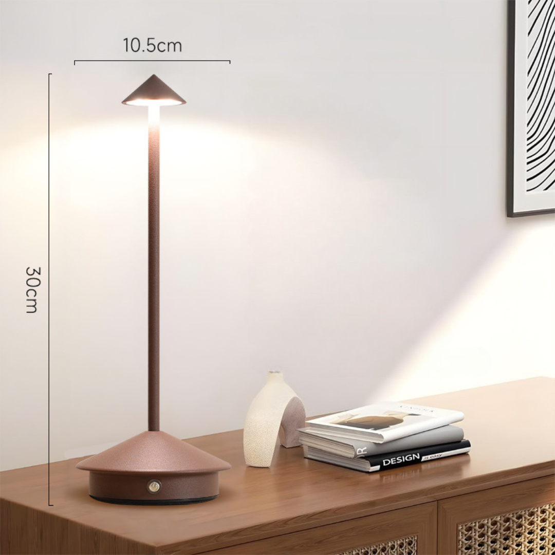 Bordlampe | Trådløs frihed | Touch-dæmper, USB-opladning