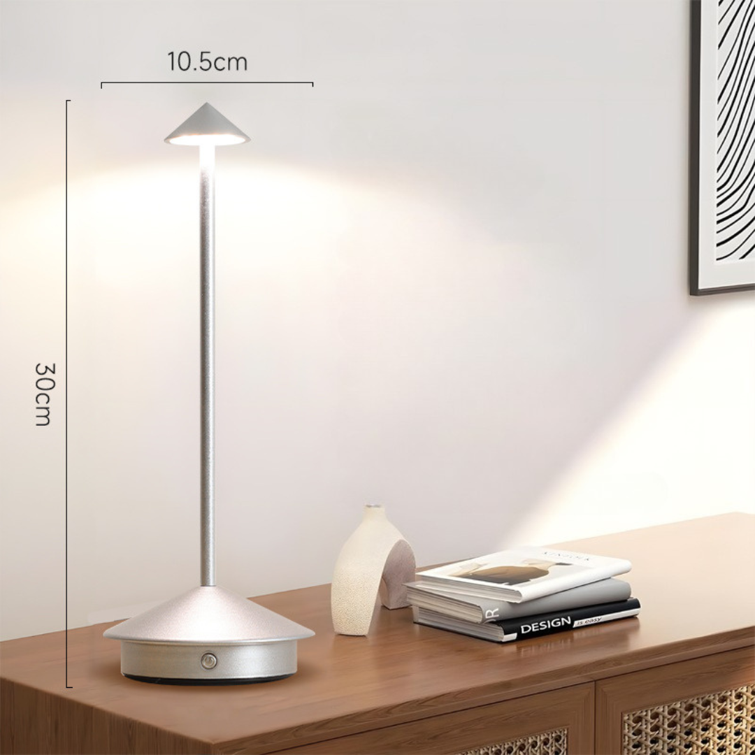 Bordlampe | Trådløs frihed | Touch-dæmper, USB-opladning