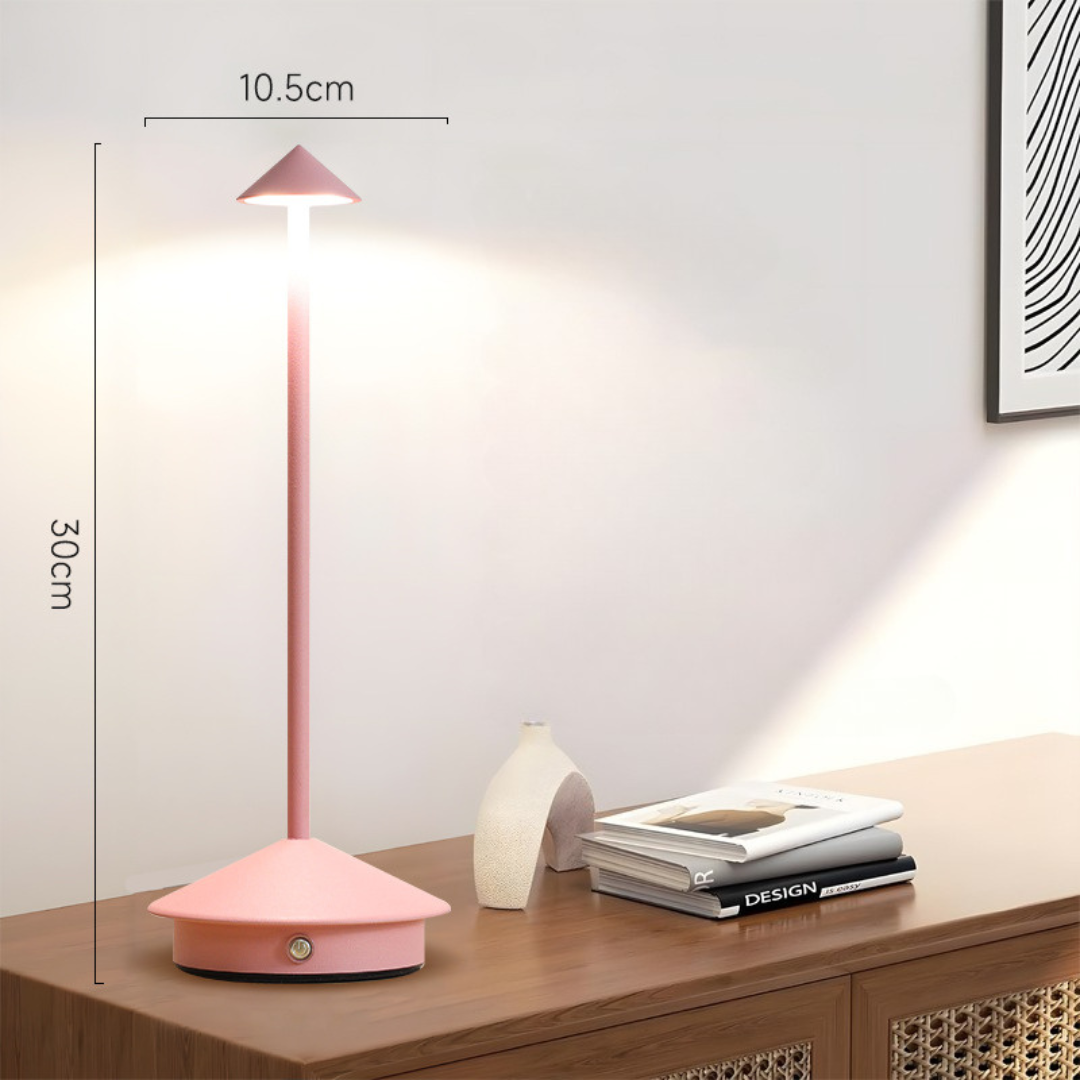 Bordlampe | Trådløs frihed | Touch-dæmper, USB-opladning