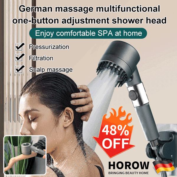 Brusehoved – PowerSpray – Øget tryk – Spaoplevelse