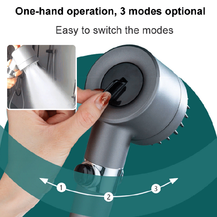 Brusehoved – PowerSpray – Øget tryk – Spaoplevelse