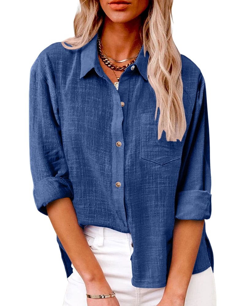 Button-down-bluse til damer