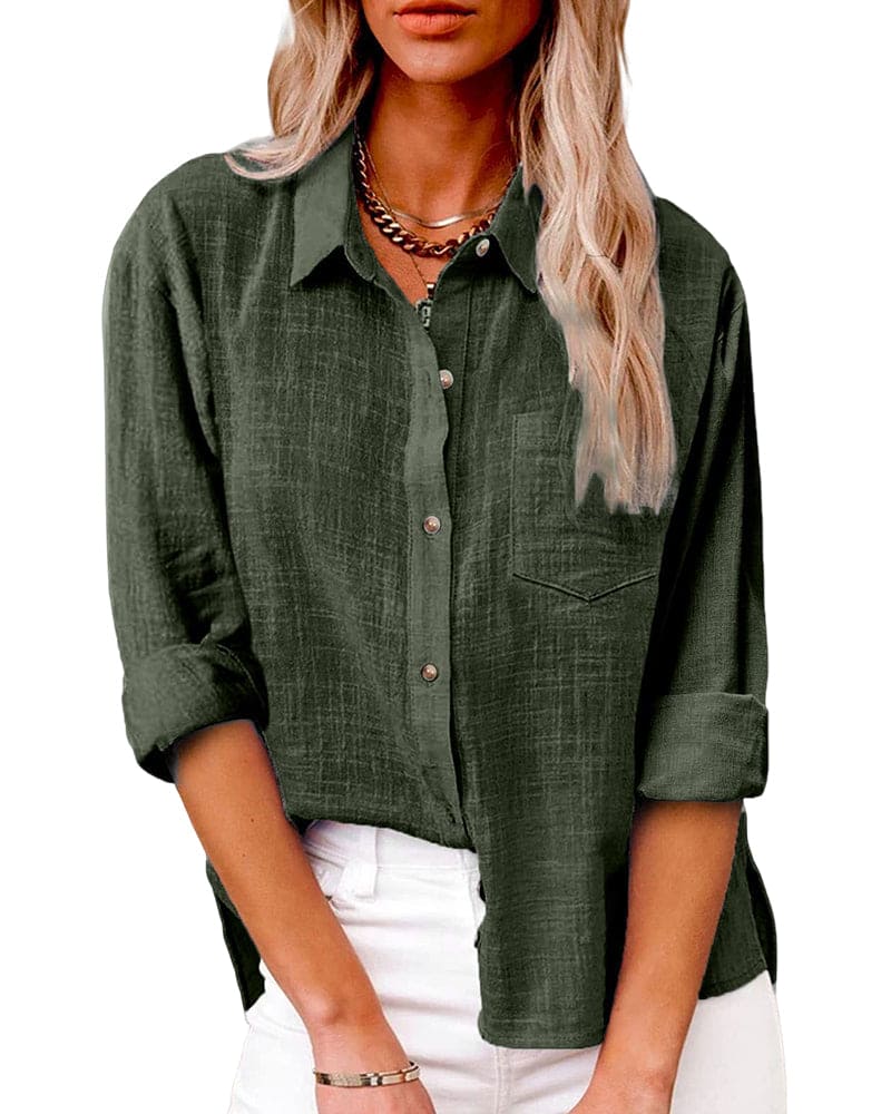 Button-down-bluse til damer