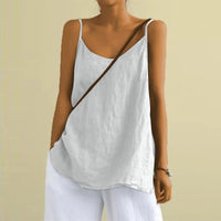 Camisoletop med V-hals til damer