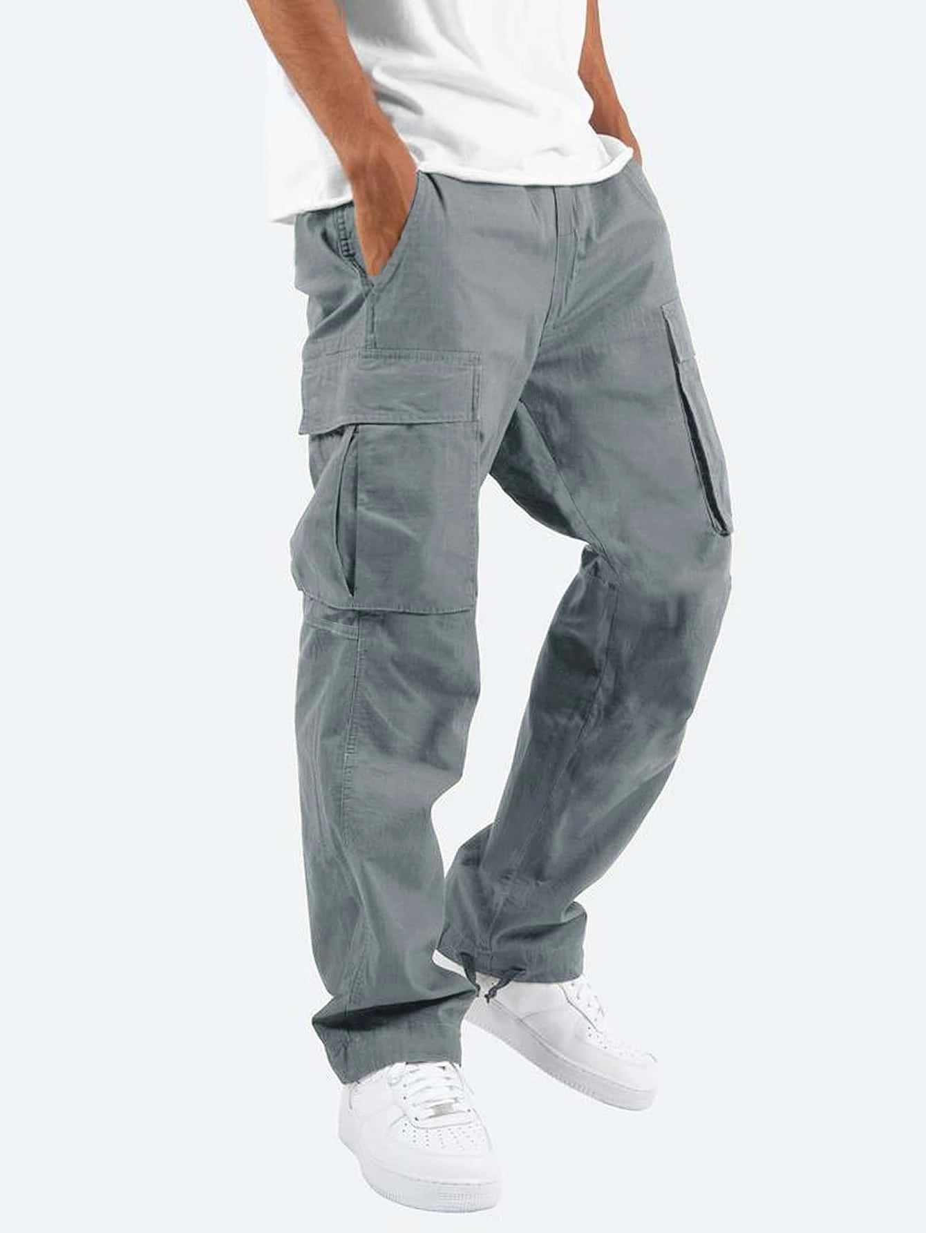 Cargobukser med relaxed fit til mænd