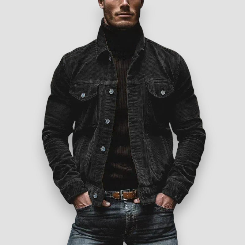 Casual button-down herrejakke
