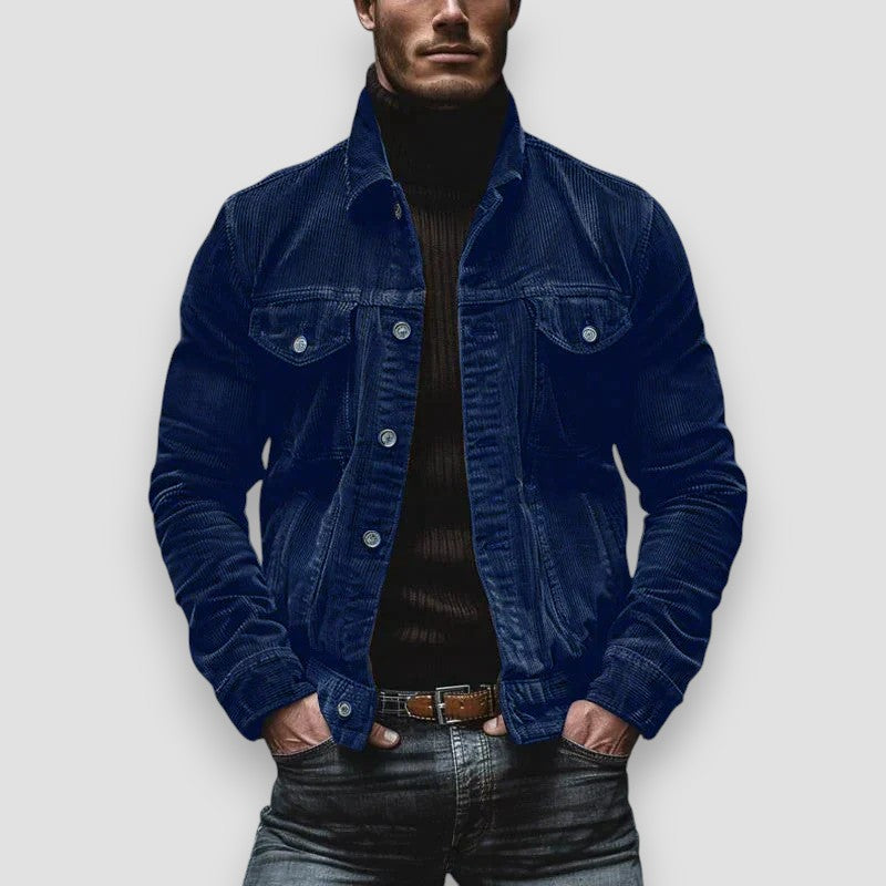 Casual button-down herrejakke