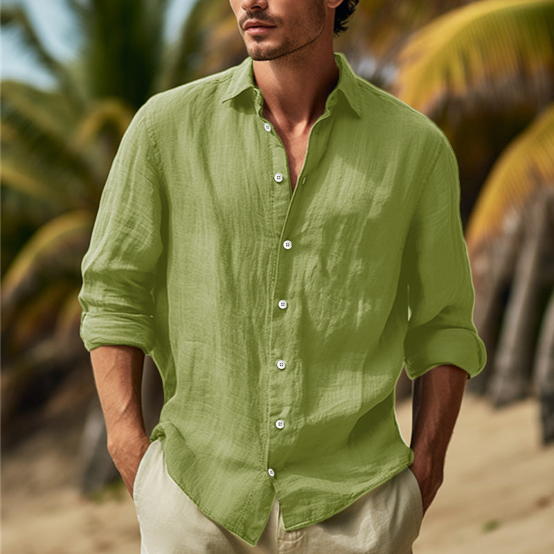 Casual button-down herreskjorte