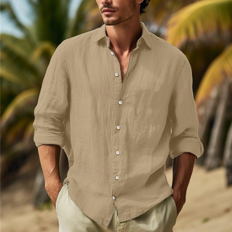 Casual button-down herreskjorte