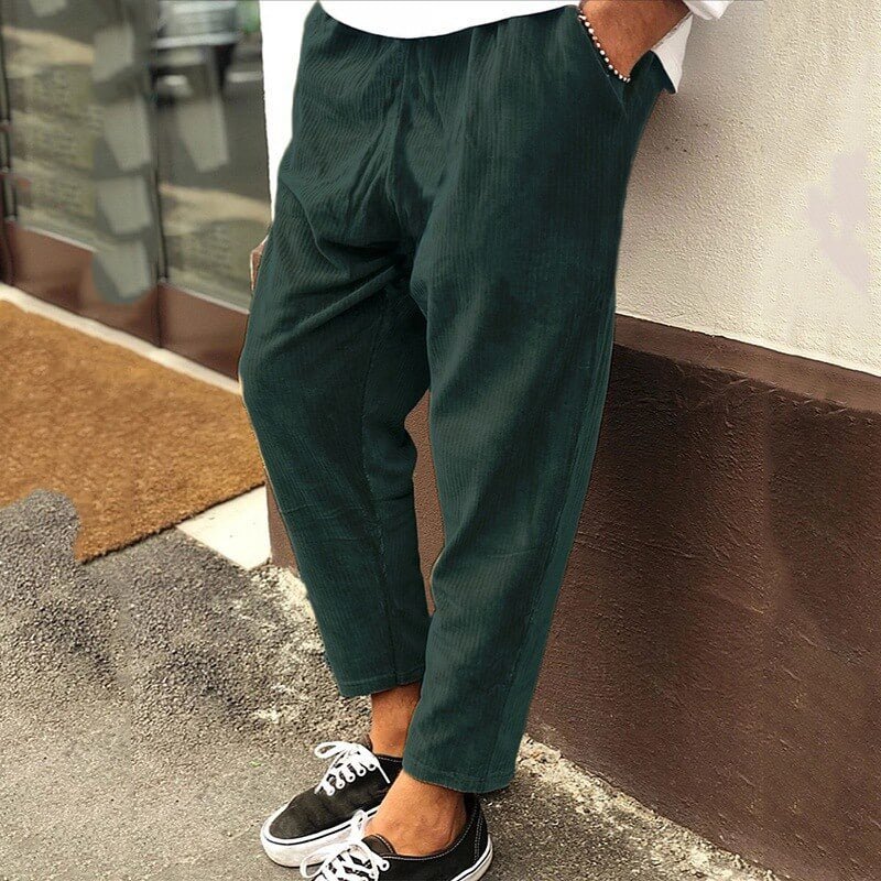 Casual cropped herrebukser