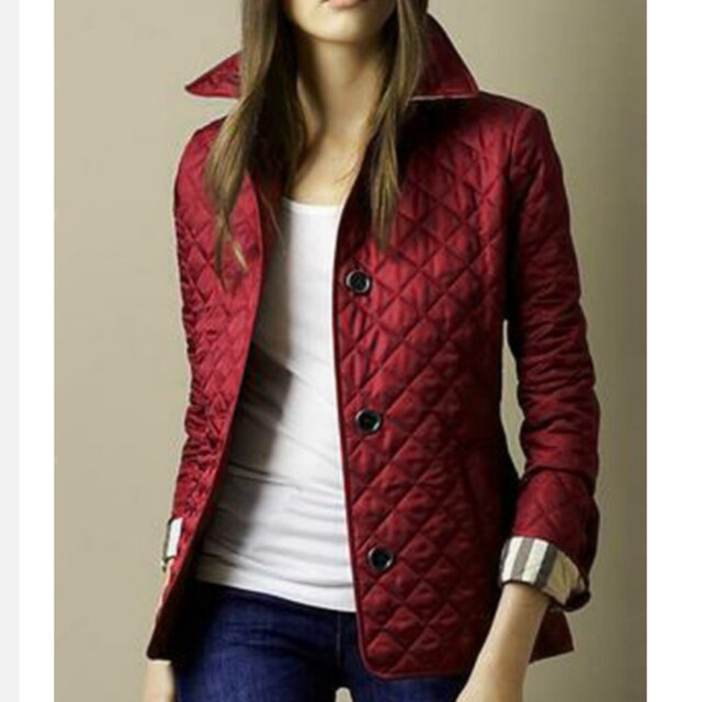 Casual diamantquiltet damejakke