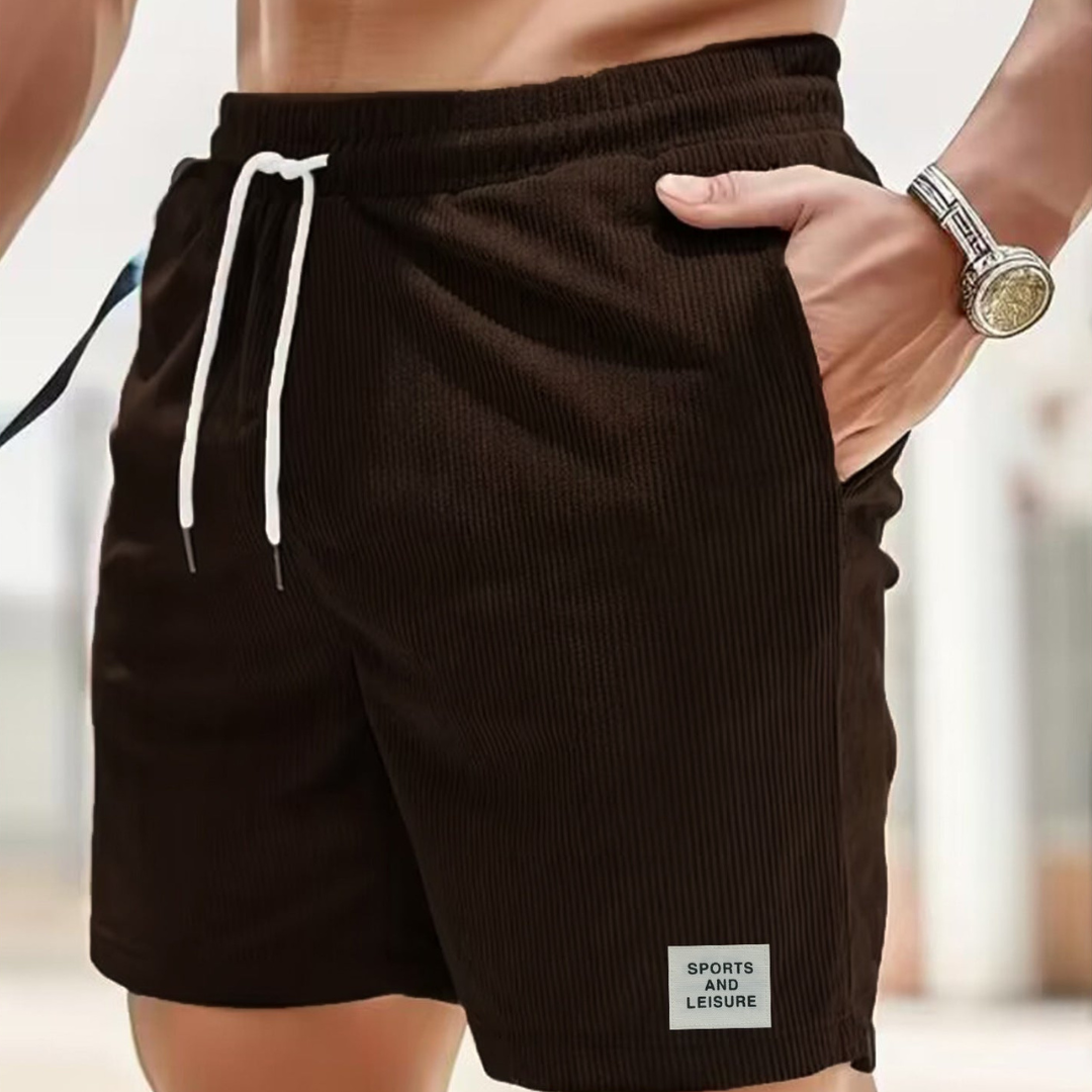 Casual fløjlsshorts til mænd - Relaxed fit med snøre