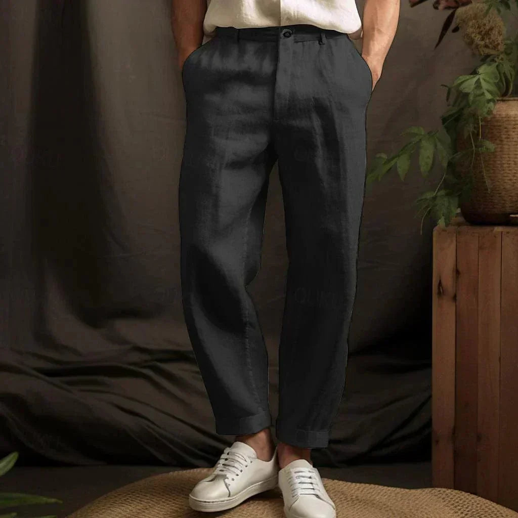 Casual herrebukser i relaxed fit
