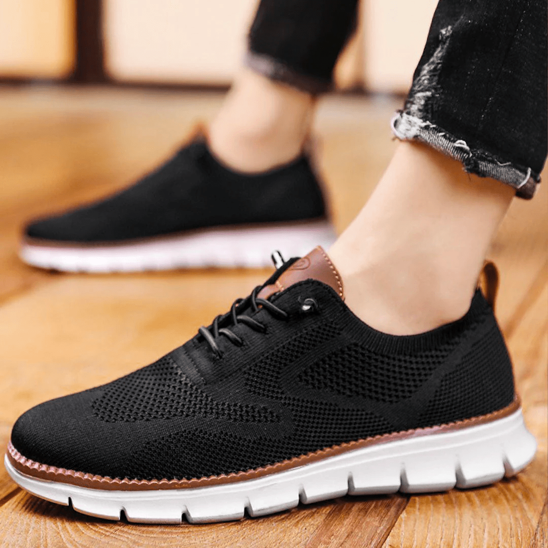 Casual herresneakers med snørebånd