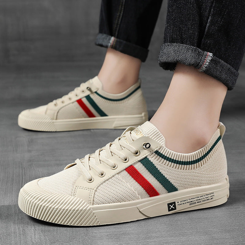 Casual herresneakers med snørebånd