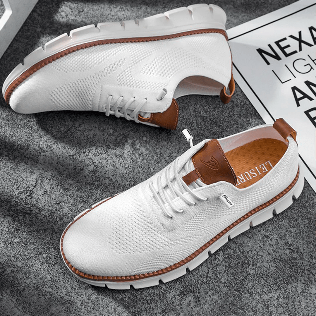 Casual herresneakers med snørebånd