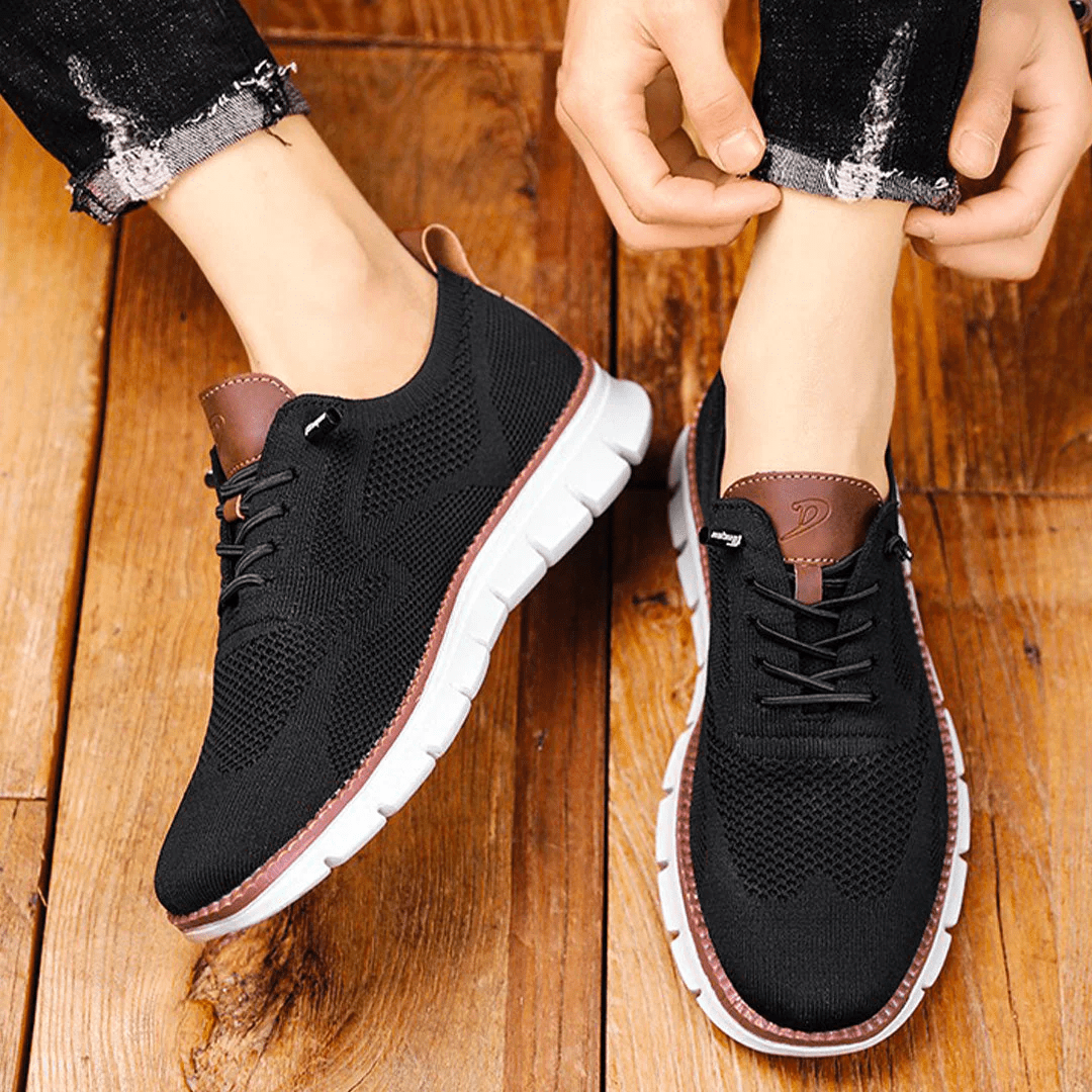 Casual herresneakers med snørebånd