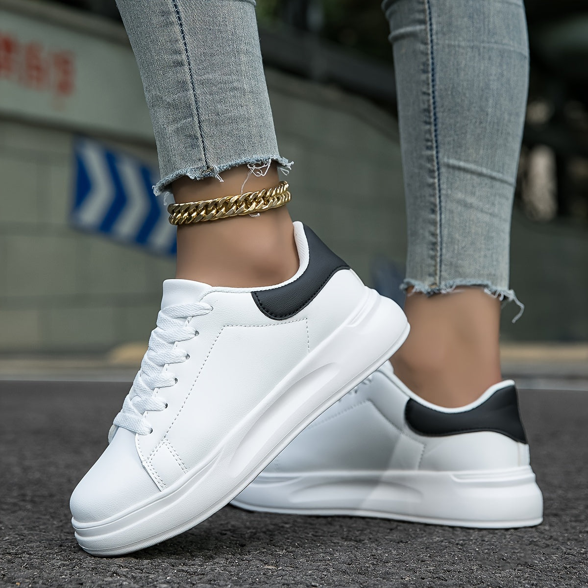 Casual, minimalistiske damesneakers