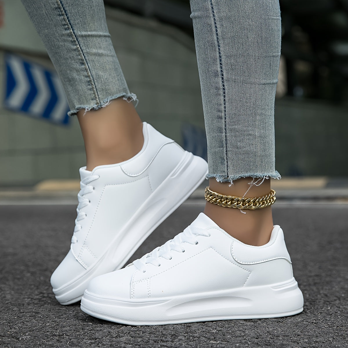Casual, minimalistiske damesneakers