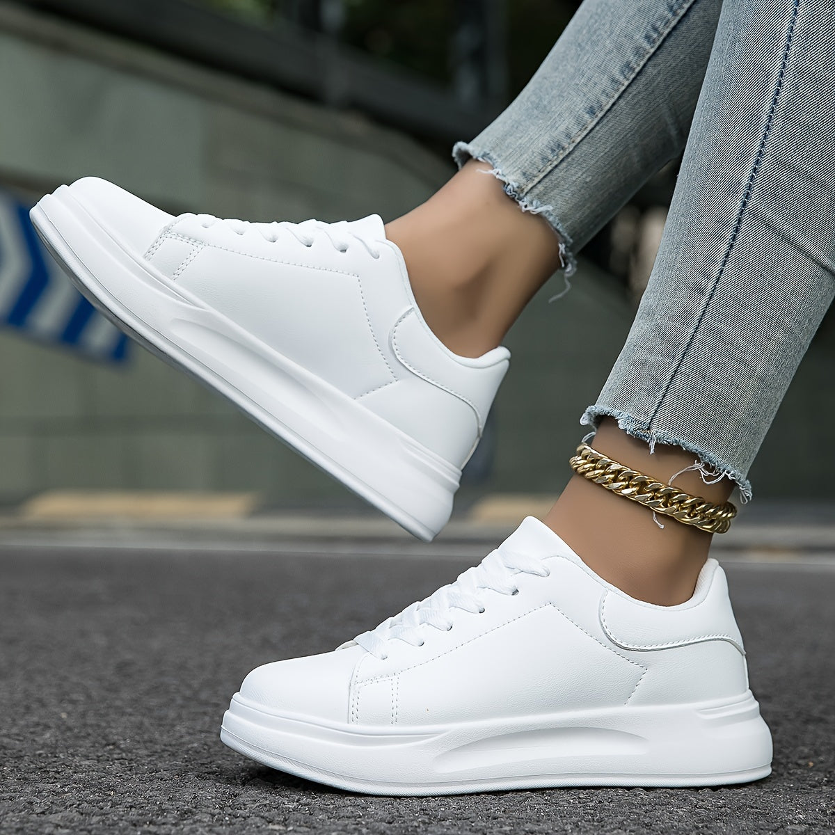 Casual, minimalistiske damesneakers