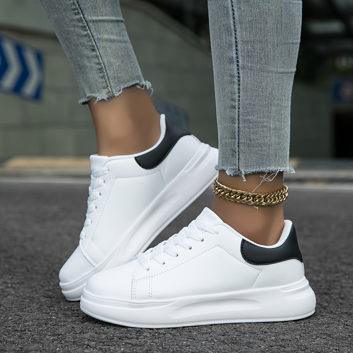 Casual, minimalistiske damesneakers
