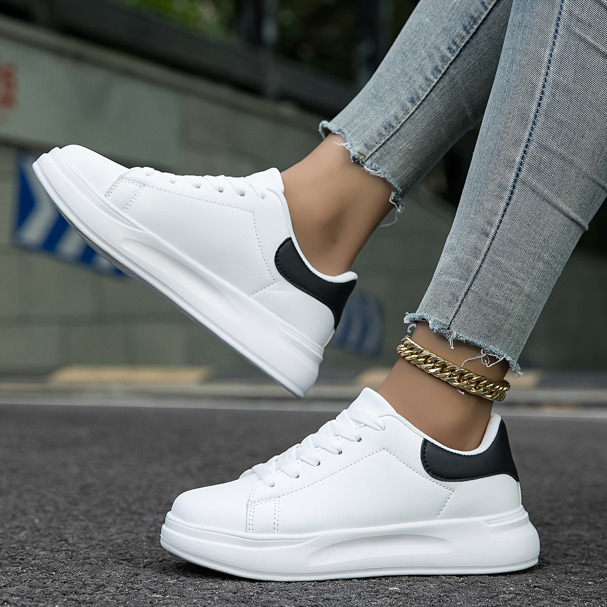 Casual, minimalistiske damesneakers