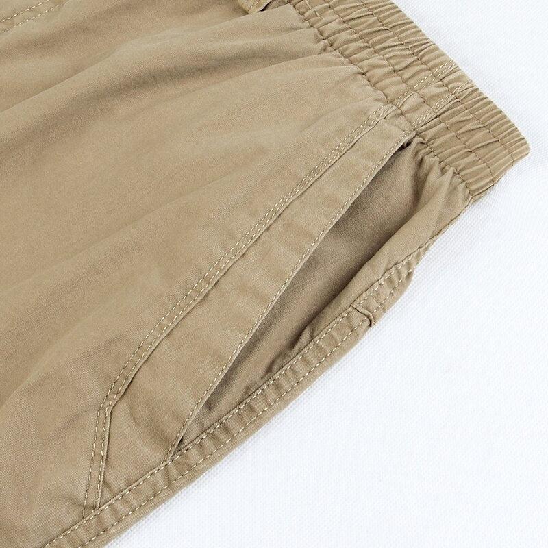Casual pull-on-herrebukser i relaxed fit
