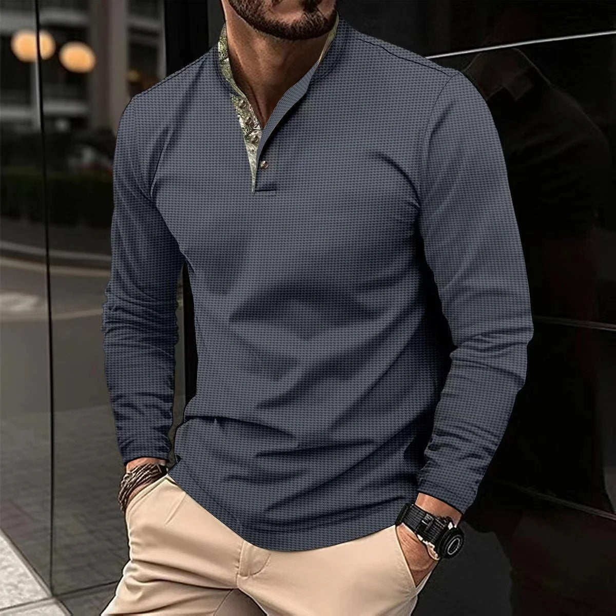 Casual slim-fit herreskjorte