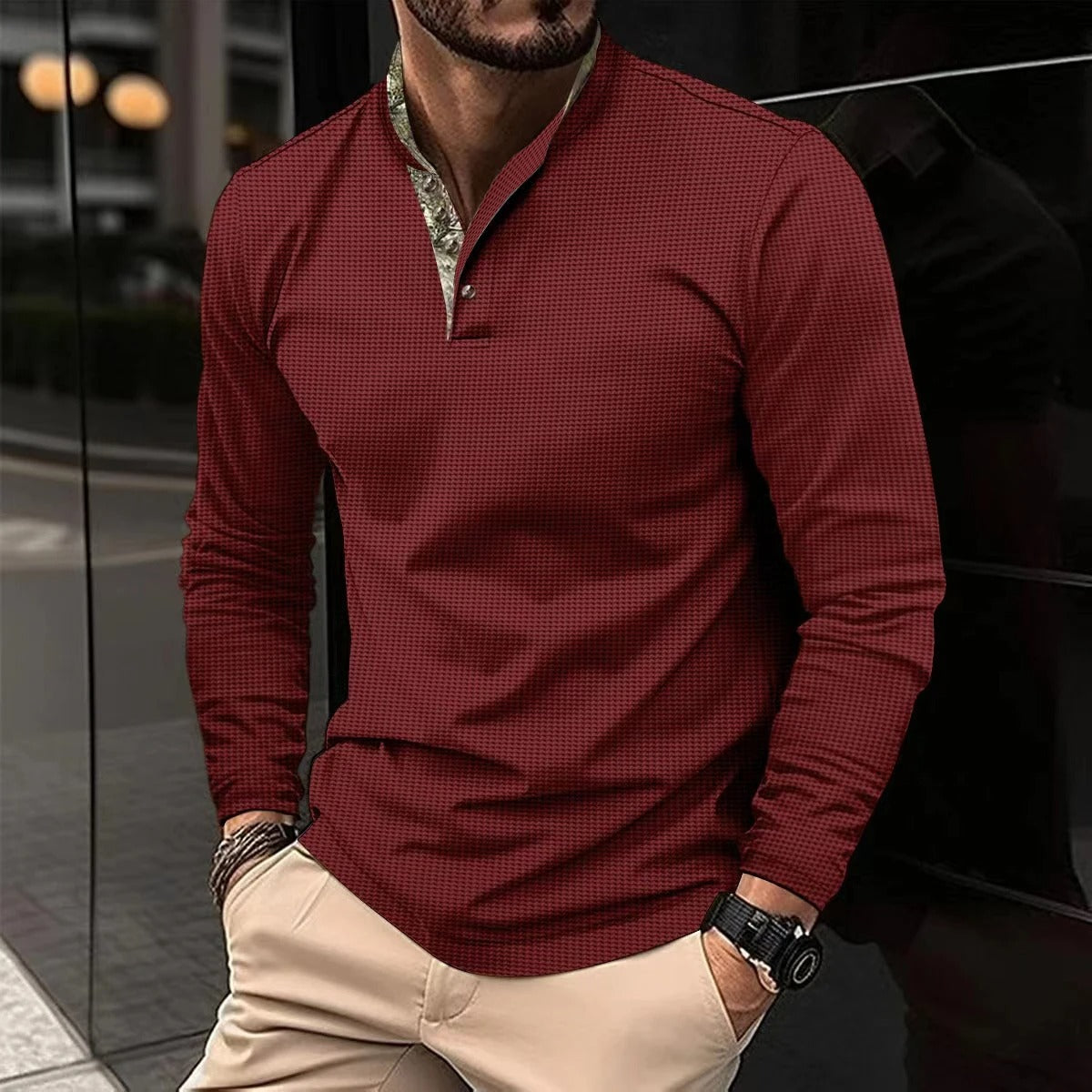 Casual slim-fit herreskjorte