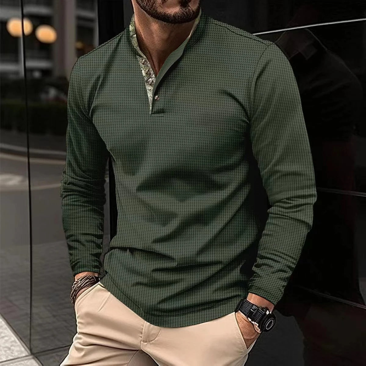 Casual slim-fit herreskjorte