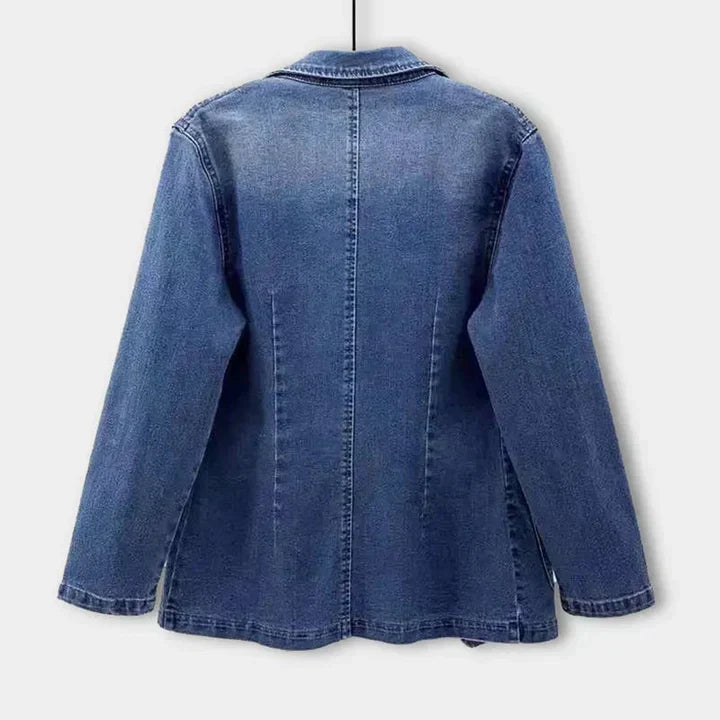 Chic denimjakke med skræddersyet pasform