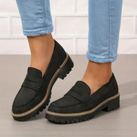Chunky platformloafers til damer