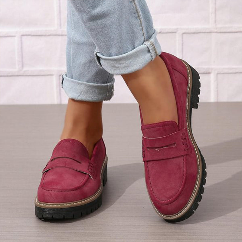 Chunky platformloafers til damer