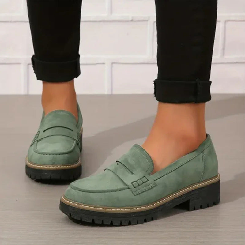 Chunky platformloafers til damer