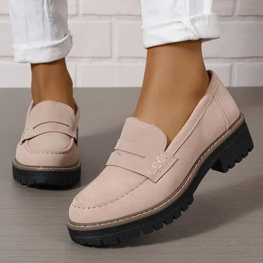 Chunky platformloafers til damer