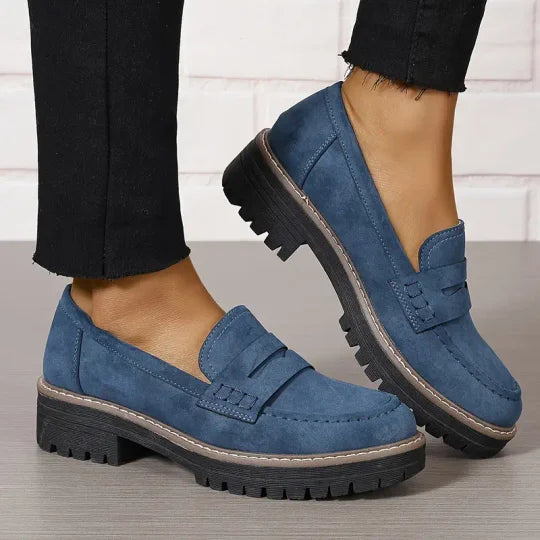 Chunky platformloafers til damer