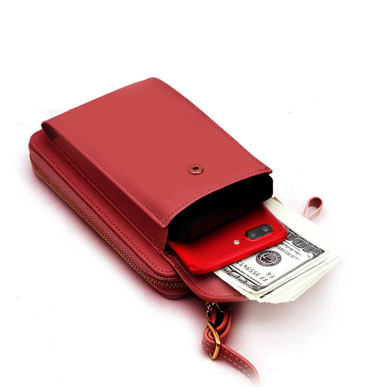 Crossbody clutch og mobilpung til damer