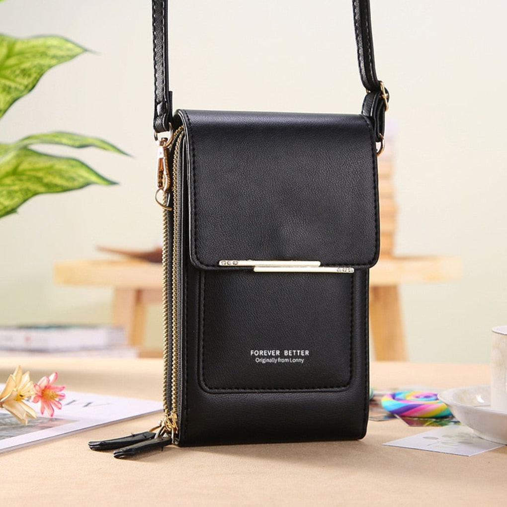 Crossbody mobiltaske til damer med touchskærmslomme