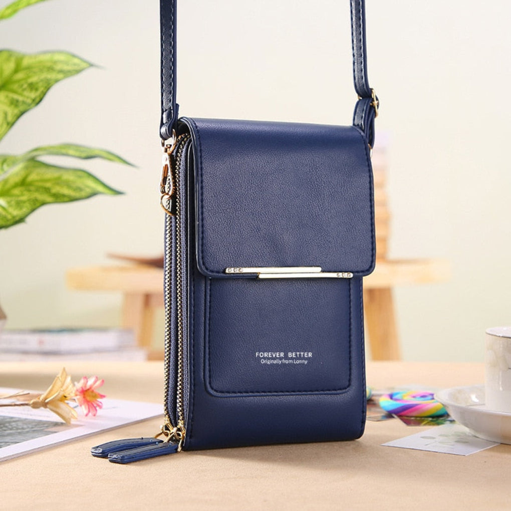 Crossbody mobiltaske til damer med touchskærmslomme