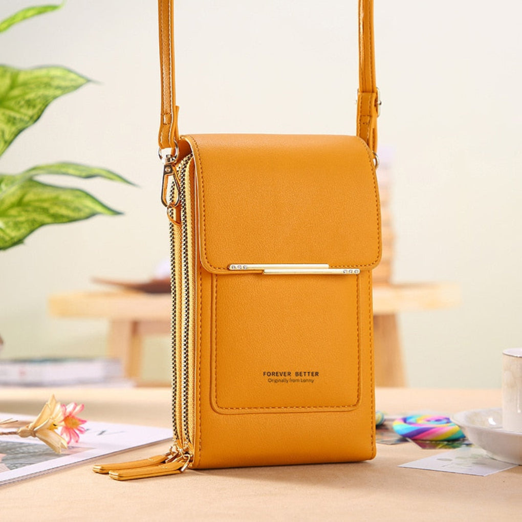 Crossbody mobiltaske til damer med touchskærmslomme