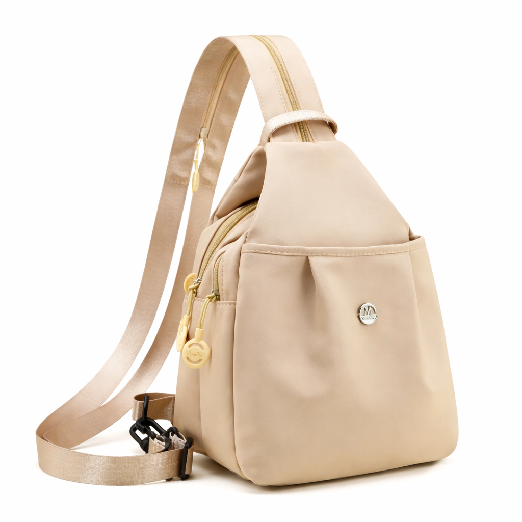 Crossbody-taske med mange lommer – let, sikker og alsidig
