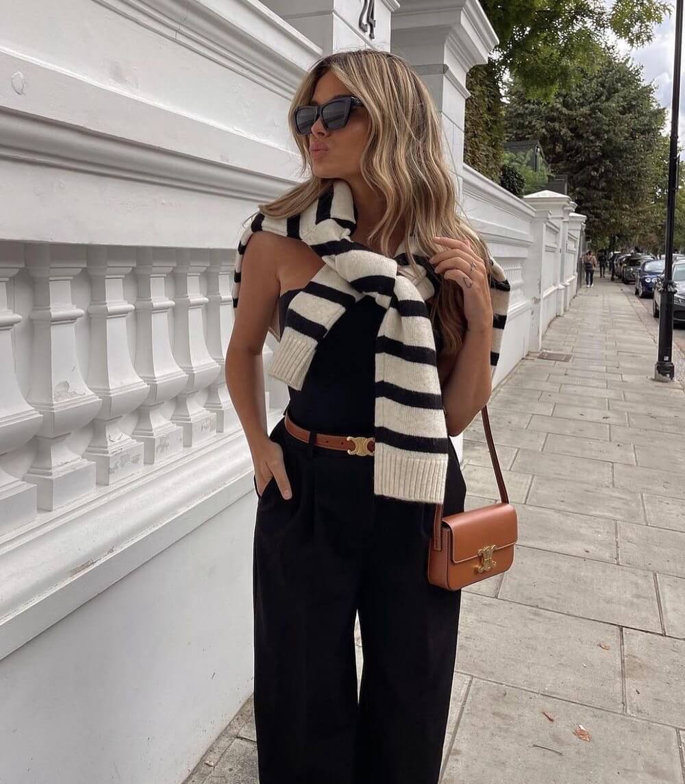 Damebælte med guldspænde - Chic stil