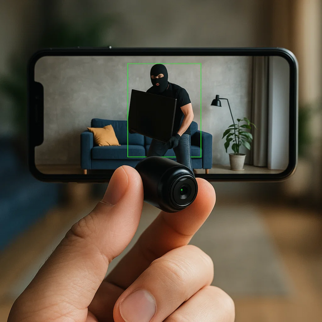Diskret trådløst kamera med 1080P HD og lyd til overvågning
