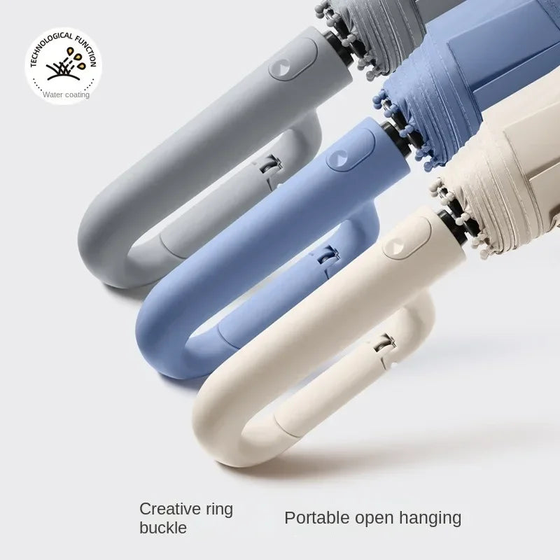 Dobbeltfunktionel UV-beskyttende paraply med nem åbning