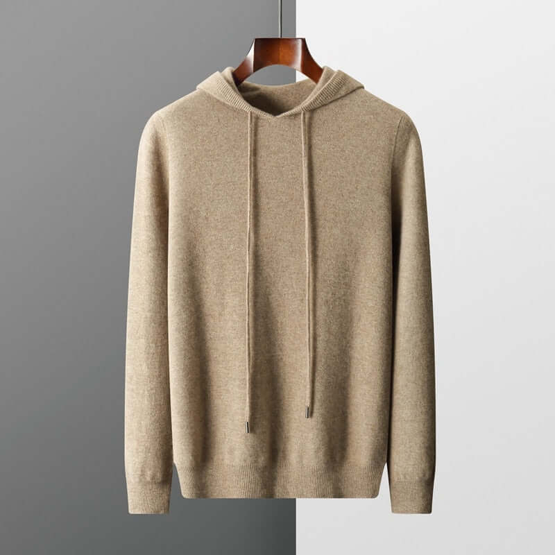 Eksklusiv strikket hoodie til mænd - Blød, stilren og varm