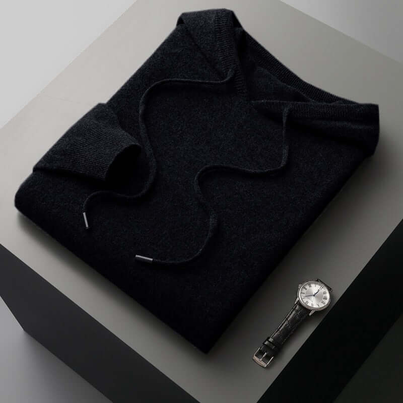 Eksklusiv strikket hoodie til mænd - Blød, stilren og varm