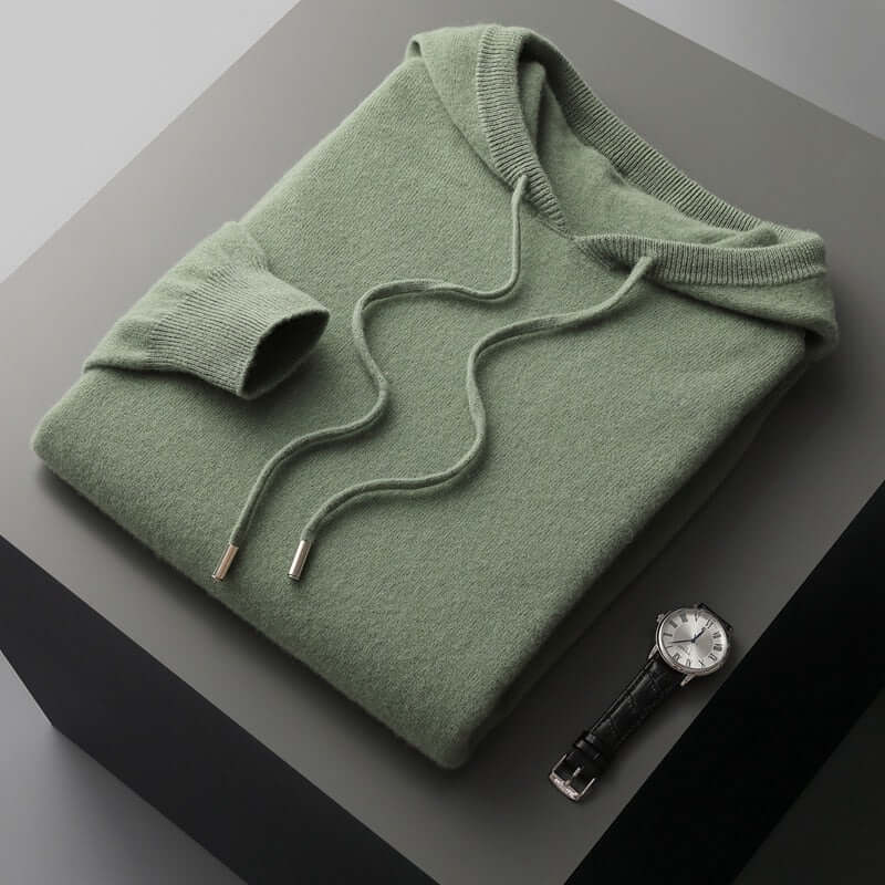 Eksklusiv strikket hoodie til mænd - Blød, stilren og varm