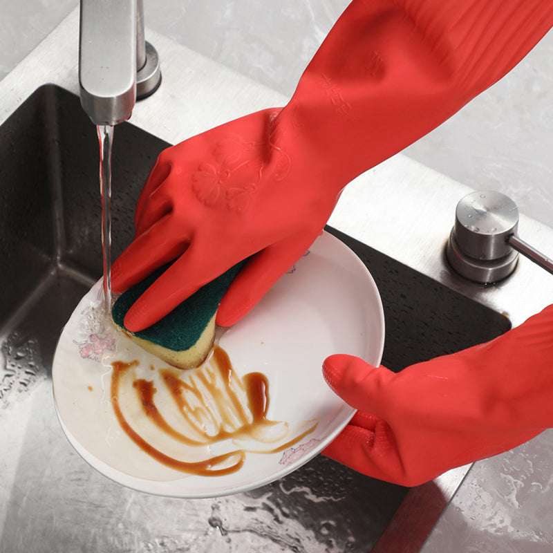 Ekstra lange og tykke latexopvaskehandsker med fleece